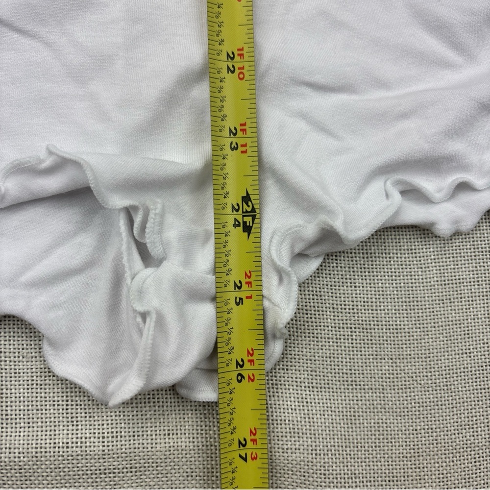 California Waves Women’s Juniors White Tie-Waist Swim Cover-Up Romper L - Picture 11 of 12
